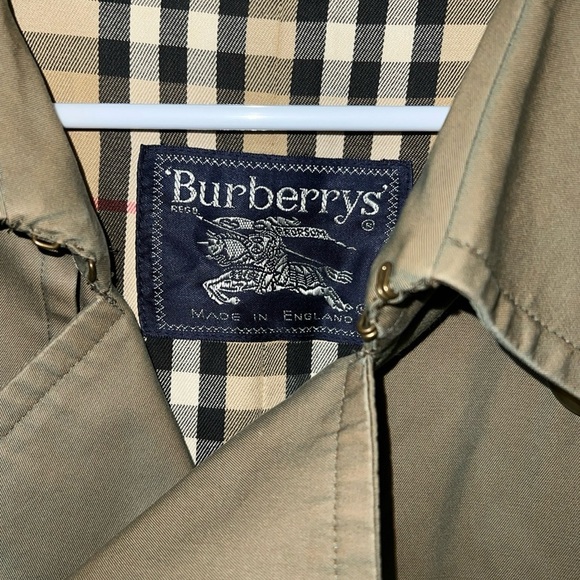 Vintage Burberry’s Nova Check Lined Jacket Olive Green Men’s 50 - Picture 4 of 5
